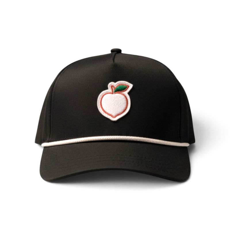 PEACH STATE GOLF FELT ROPE HAT BLACK/WHITE