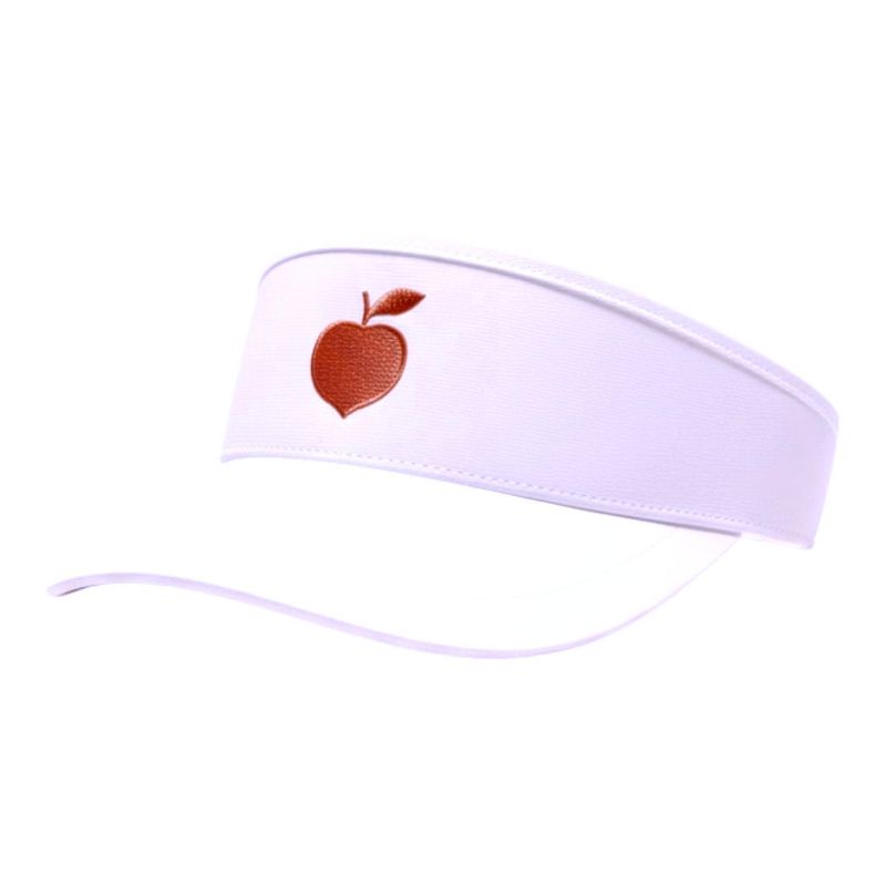 PEACH STATE GOLF HIGH CROWN VISOR WHITE
