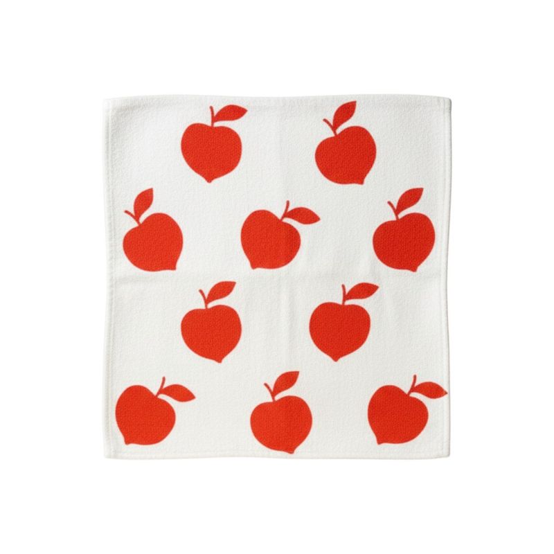 PEACH STATE CADDIE TOWEL WHITE WITH DANCING PEACHES