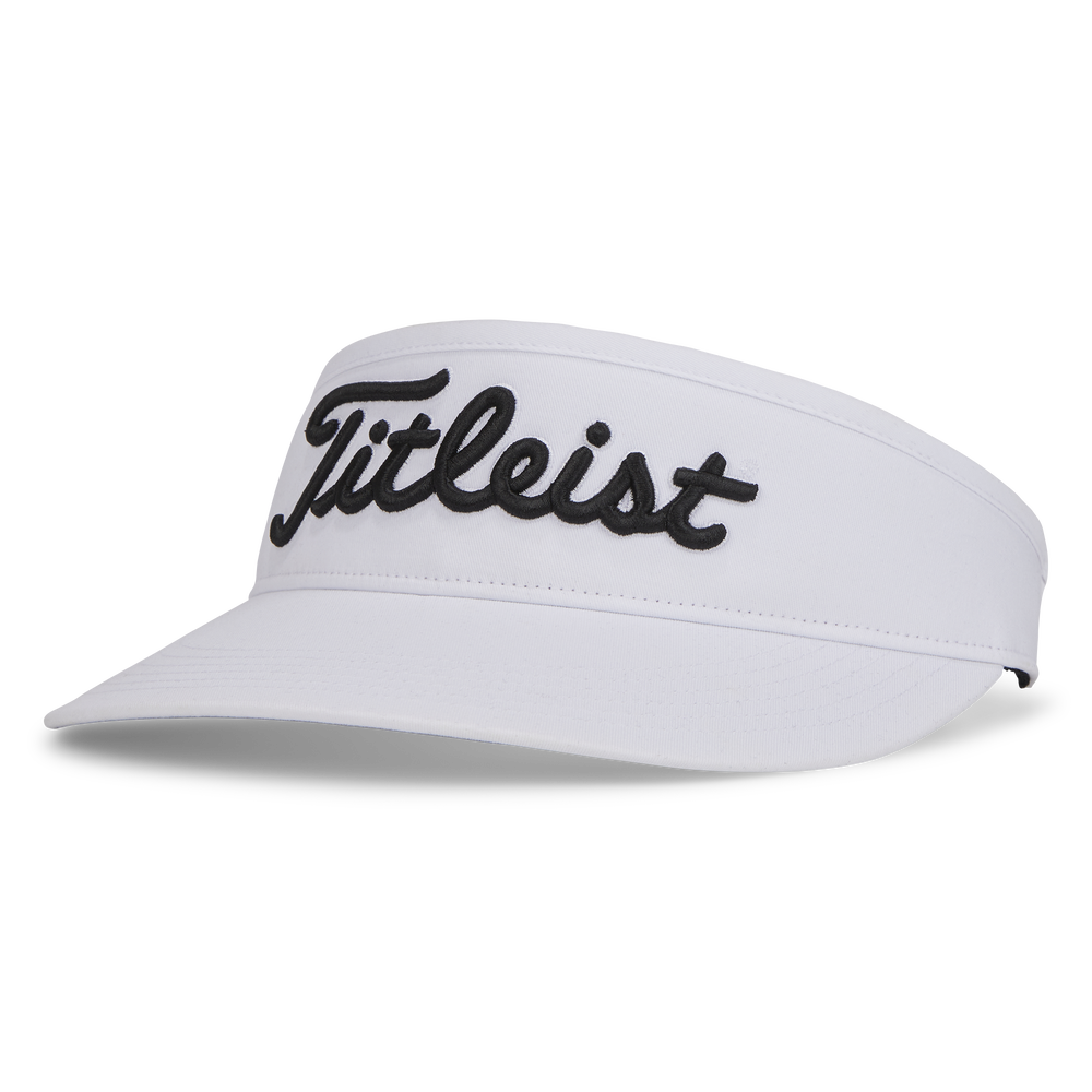 TITLEIST PLAYERS CLASSIC VISOR, Color: WHITE/BLACK, Size: ADJUSTABLE
