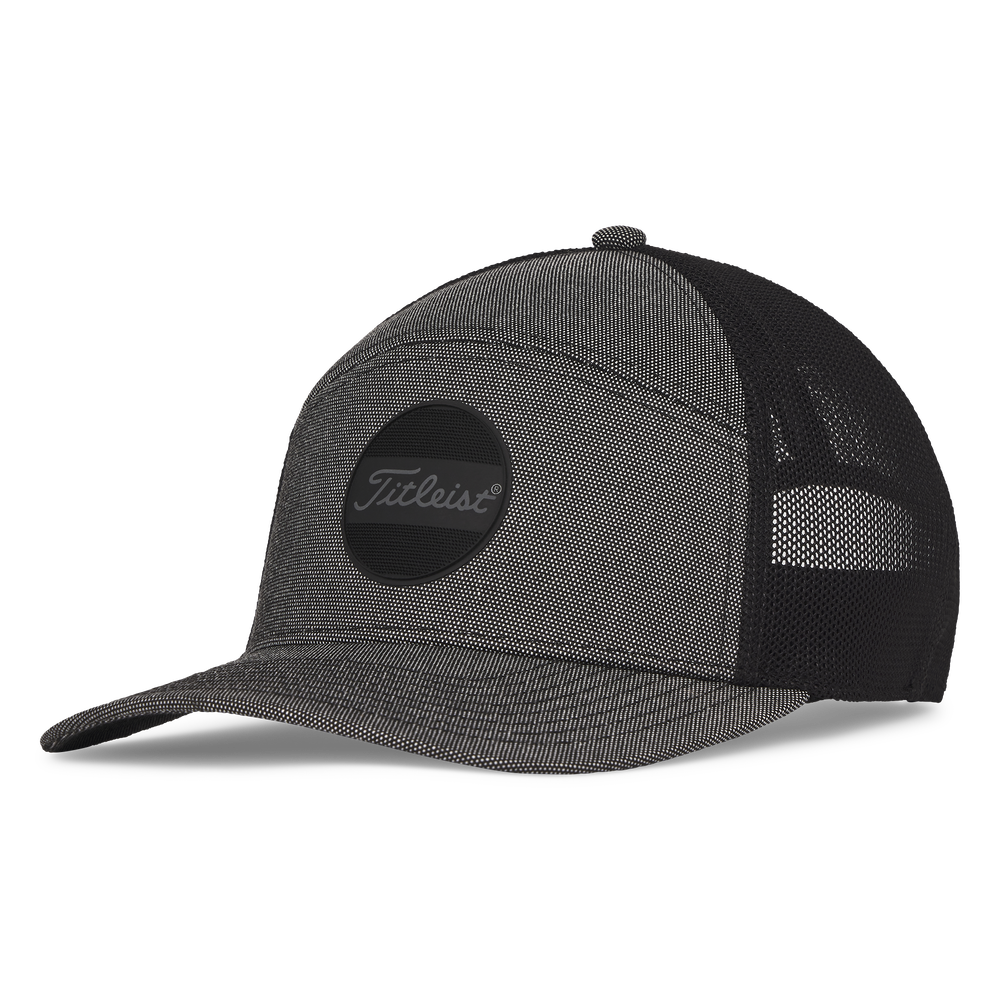 TITLEIST GRANITE BOARDWALK SPLIT MESH SPECIAL EDITION ADJUSTABLE HAT, Color: BLACK, Size: ADJUSTABLE