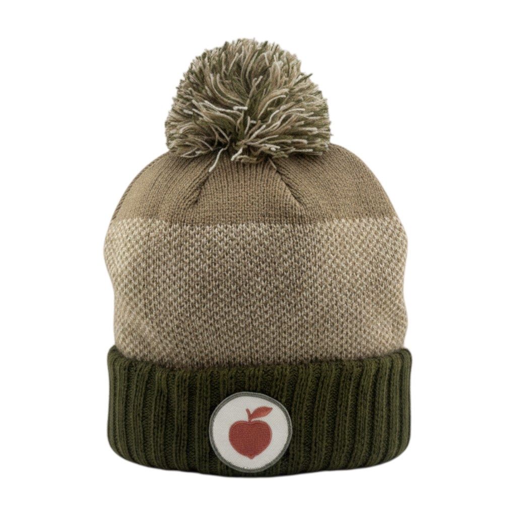 PEACH STATE POM BEANIE KHAKI/STONE/OLIVE