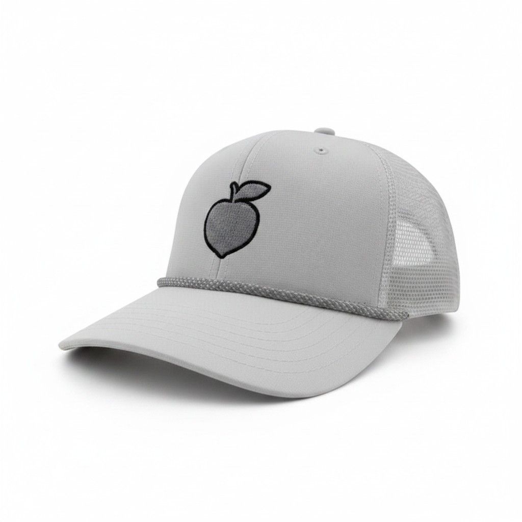 PEACH STATE GOLF ROPE TRUCKER HAT WHITE