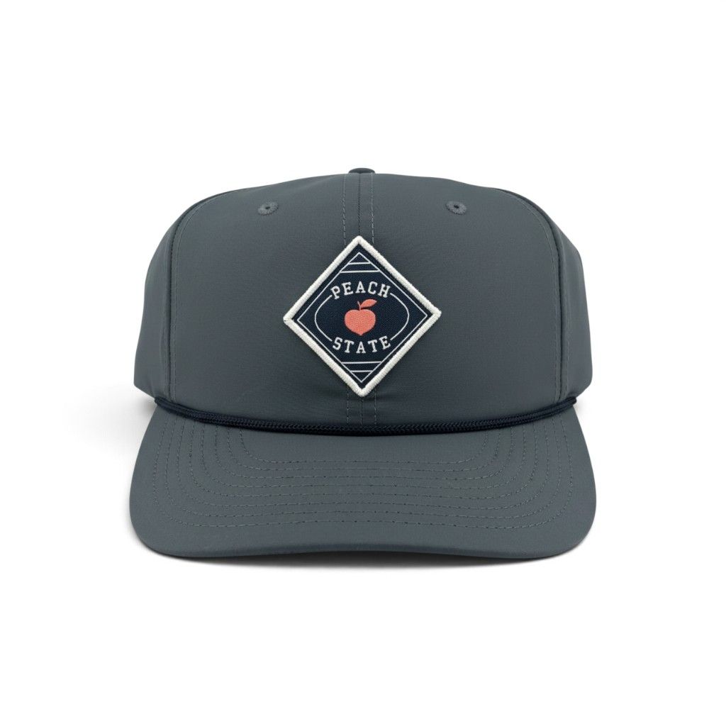 PEACH STATE GOLF DIAMOND PATCH ROPE HAT METAL