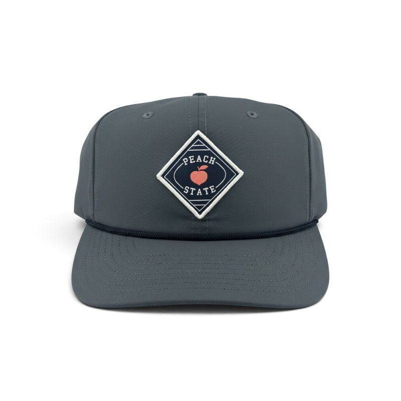PEACH STATE GOLF DIAMOND PATCH ROPE HAT METAL
