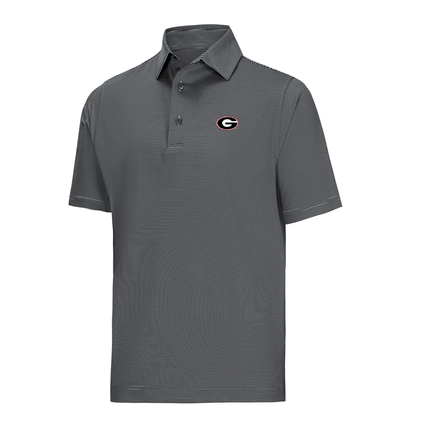 FOOTJOY UGA MICRO FEEDER POLO BLACK/GREY