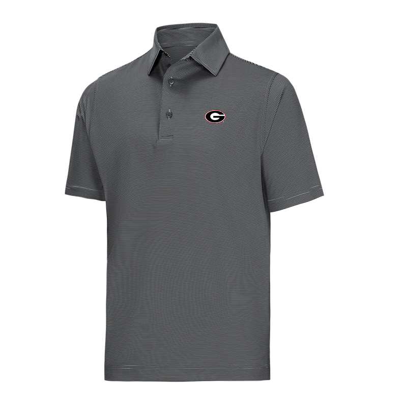 FOOTJOY UGA MICROFEEDER POLO BLACK/GREY