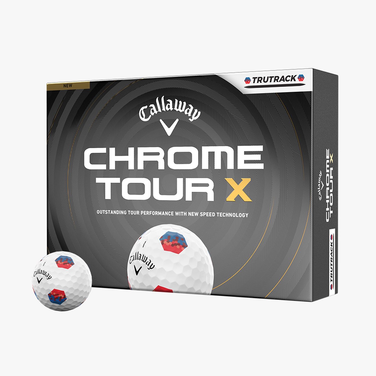 CALLAWAY CHROME TOUR X TRUTRACK 2026 GOLF BALL DOZEN