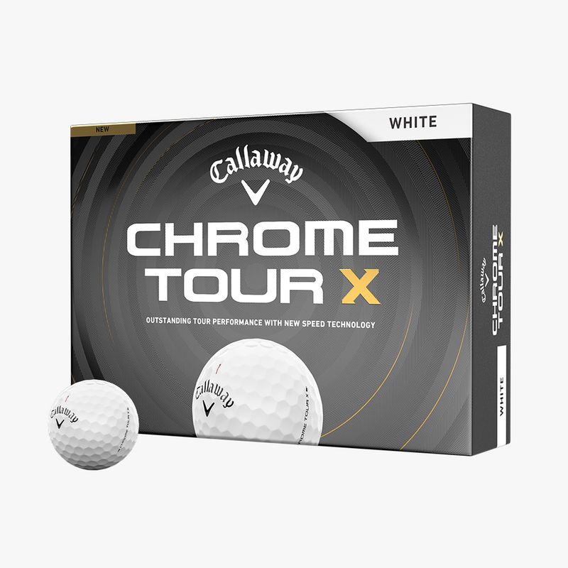 CALLAWAY CHROME TOUR X WHITE 2026 GOLF BALL DOZEN