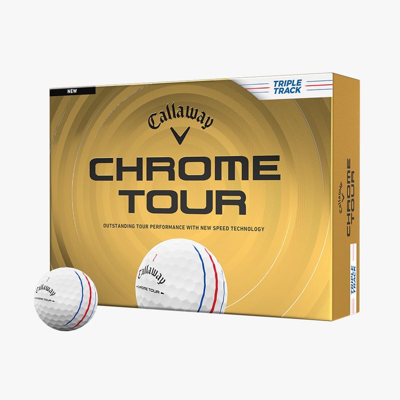 CALLAWAY CHROME TOUR TRIPLE TRACK WHITE 2026 GOLF BALL DOZEN