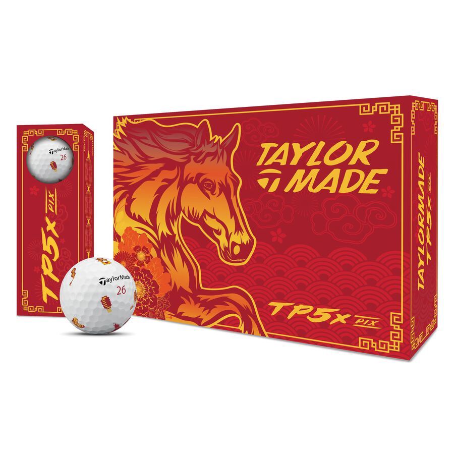 TAYLORMADE TP5X PIX LUNAR NEW YEAR GOLF BALL DOZEN