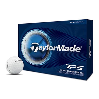 TAYLORMADE 26 TP5 WHITE GOLF BALL DOZEN