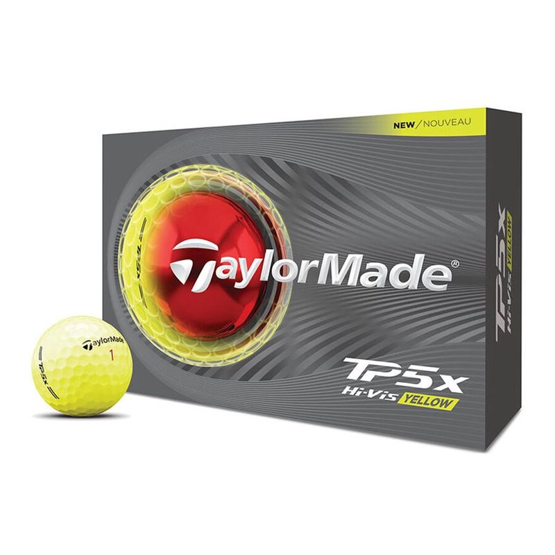 TAYLORMADE 26 TP5X YELLOW GOLF BALL DOZEN