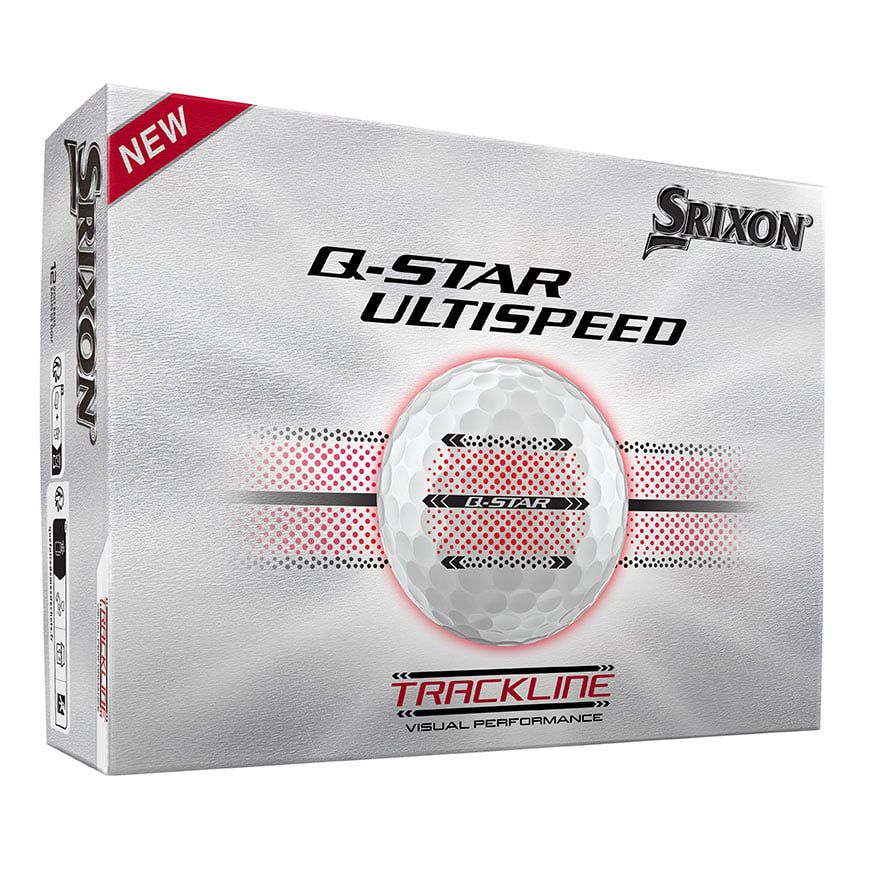 SRIXON Q STAR ULTISPEED TRACKLINE WHITE GOLF BALL DOZEN