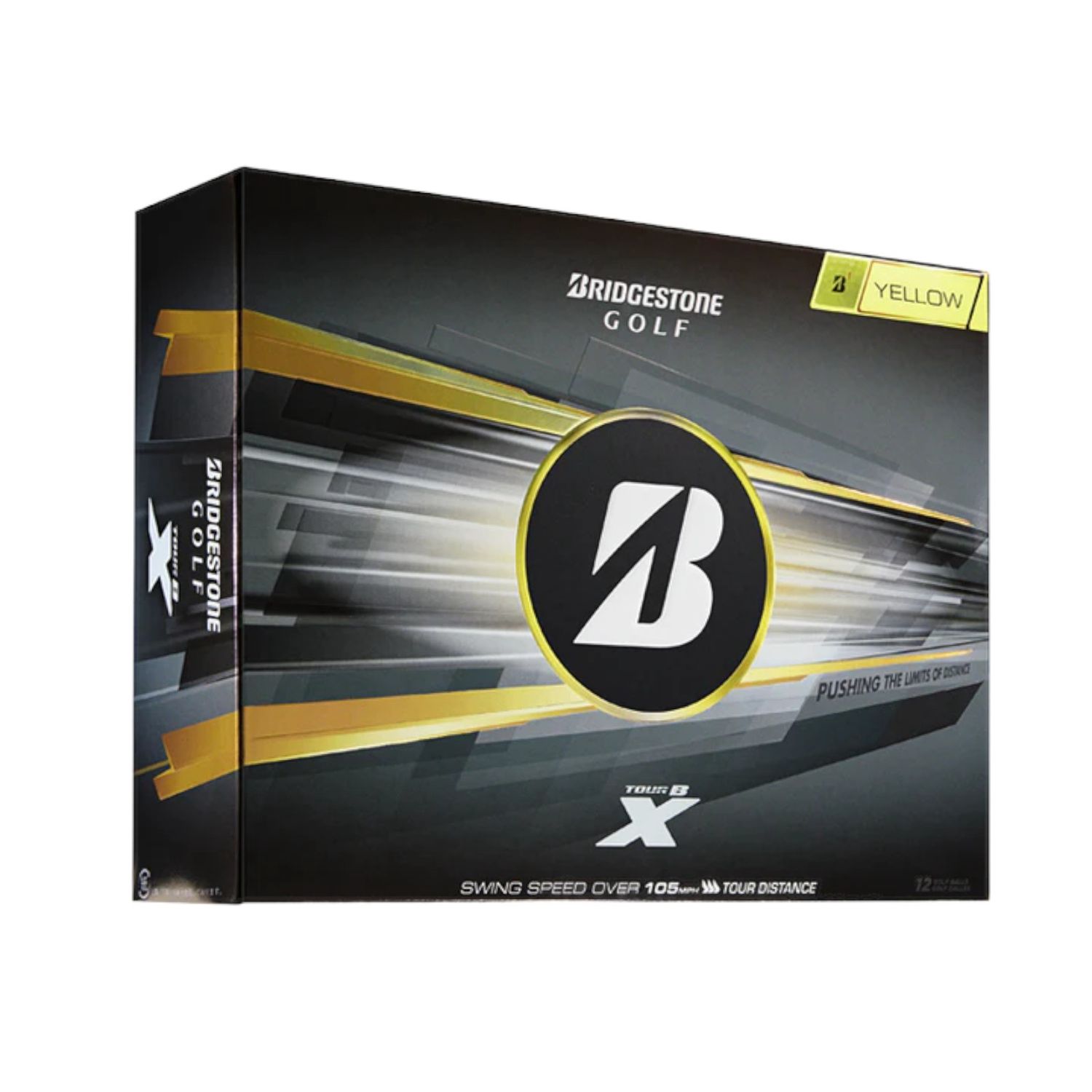 BRIDGESTONE 2026 TOUR B X YELLOW GOLF BALL DOZEN