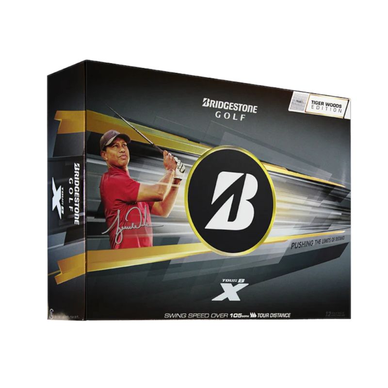 BRIDGESTONE 2026 TOUR B X WHITE TIGER WOODS EDITION GOLF BALL DOZEN