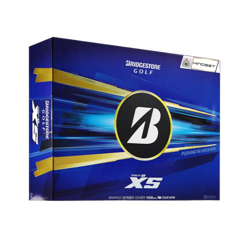 BRIDGESTONE 2026 TOUR B XS MINDSET WHITE GOLF BALL DOZEN