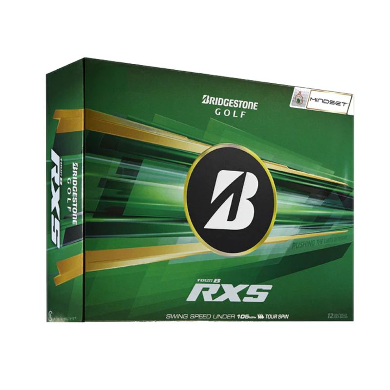 BRIDGESTONE 2026 TOUR B RXS WHITE MINDSET GOLF BALL DOZEN