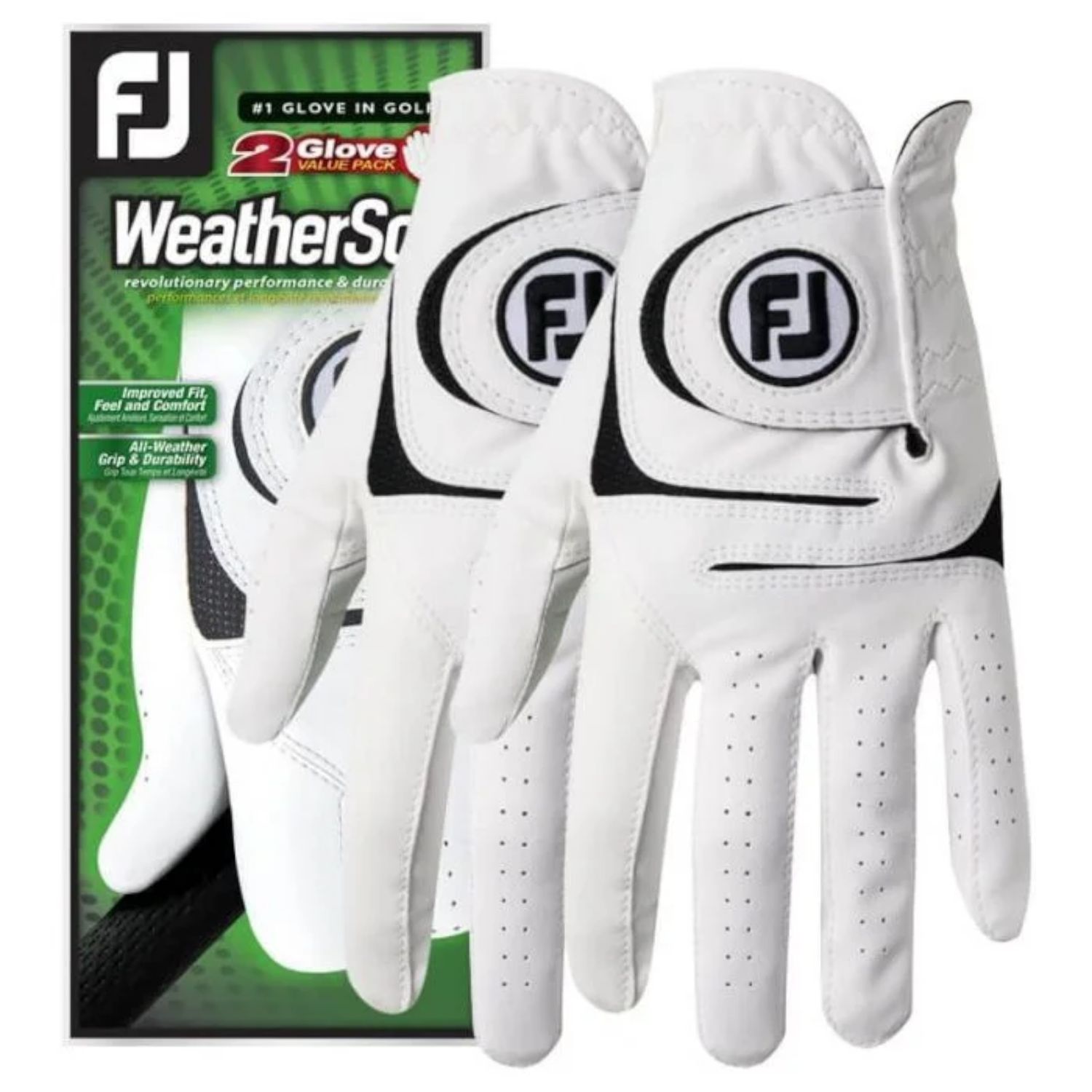 FOOTJOY WEATHERSOF GLOVE 2 PACK PRIOR GENERATION