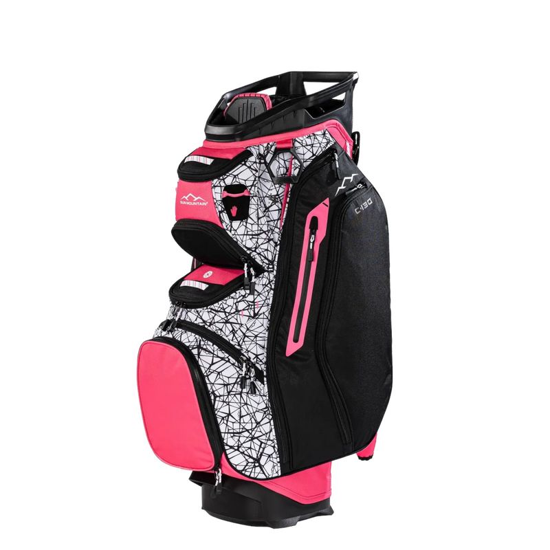 SUN MOUNTAIN C-130 CART BAG PINK/BLACK/ABSTRACT 2026