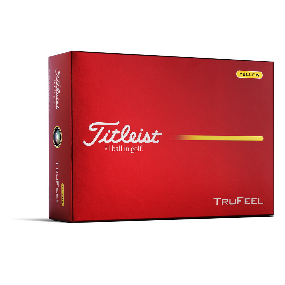 TITLEIST TRUFEEL YELLOW 2026 GOLF BALL DOZEN