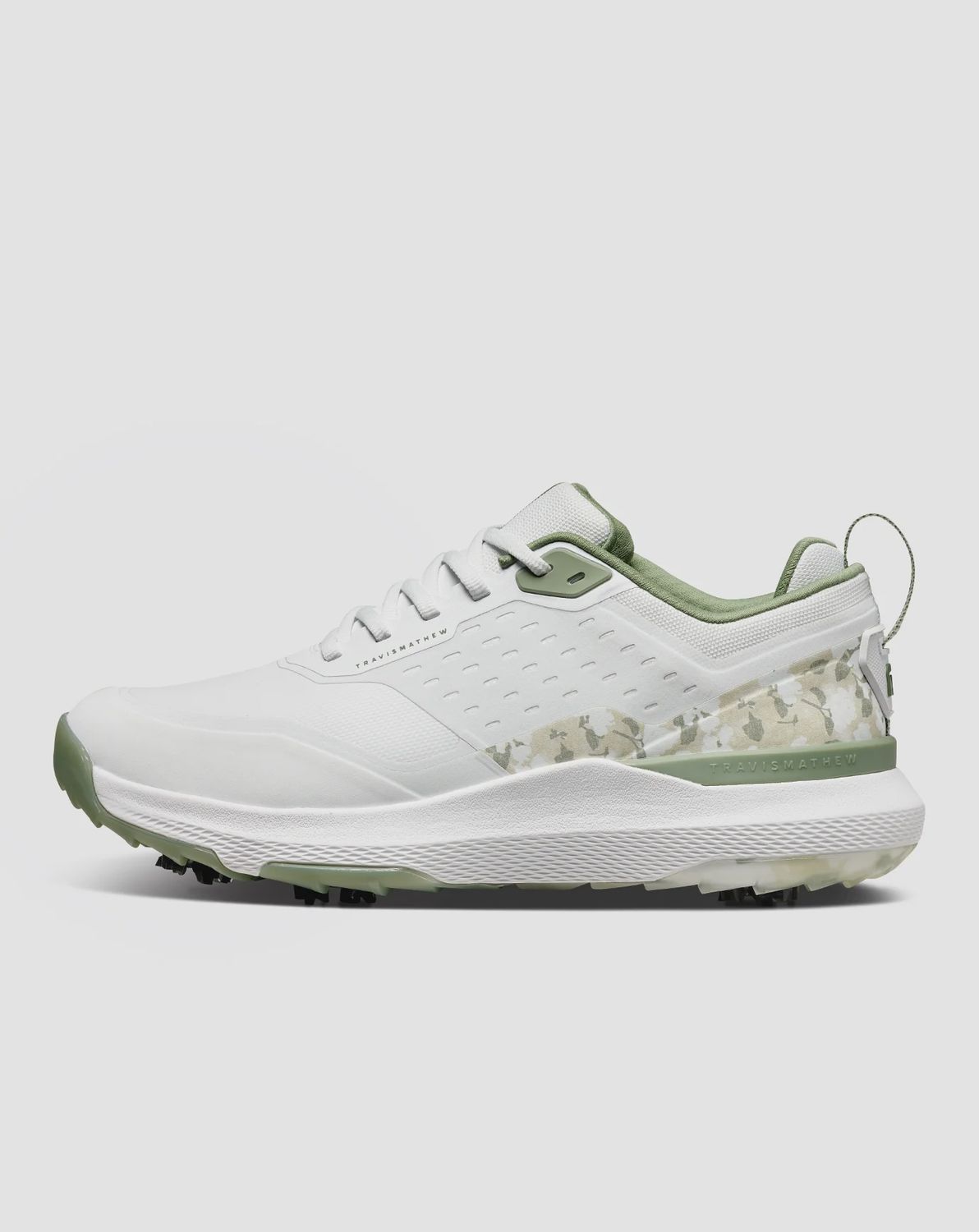 TRAVISMATHEW THE NUAGE MEGA GOLF SHOE WHITE/GREEN