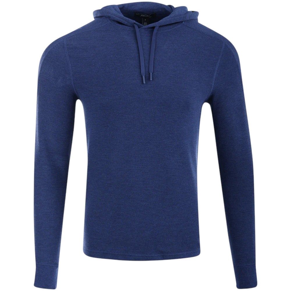 RLX TECH WAFFLE KNIT PULLOVER HOODIE SPRING NAVY