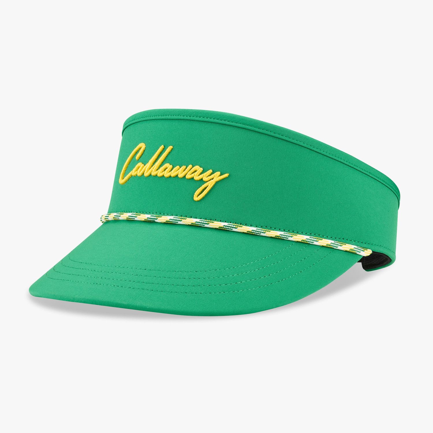 CALLAWAY BIRDIE PUTT ROPE VISOR, Color: GREEN/YELLOW, Size: ADJUSTABLE