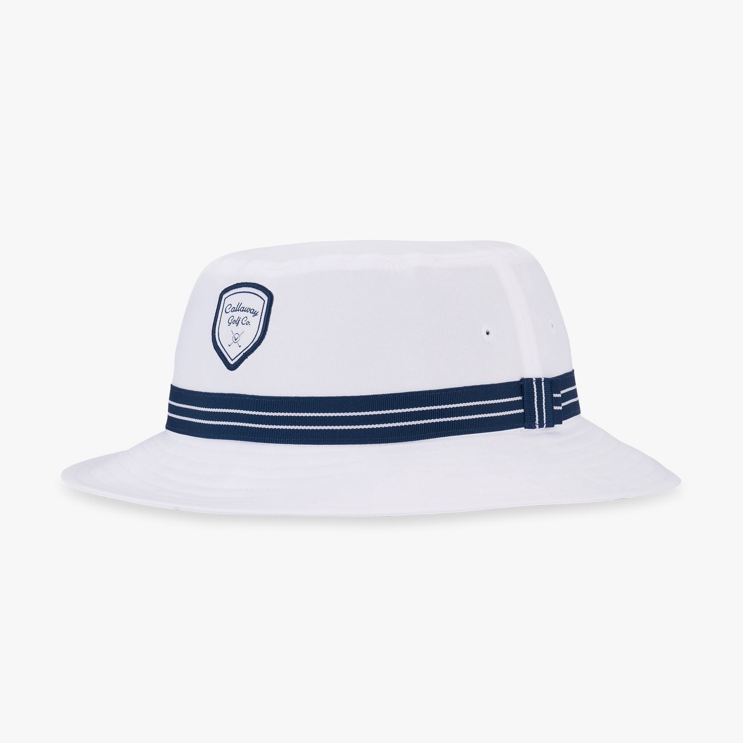 CALLAWAY BUCKET HAT, Color: WHITE/NAVY, Size: S/M