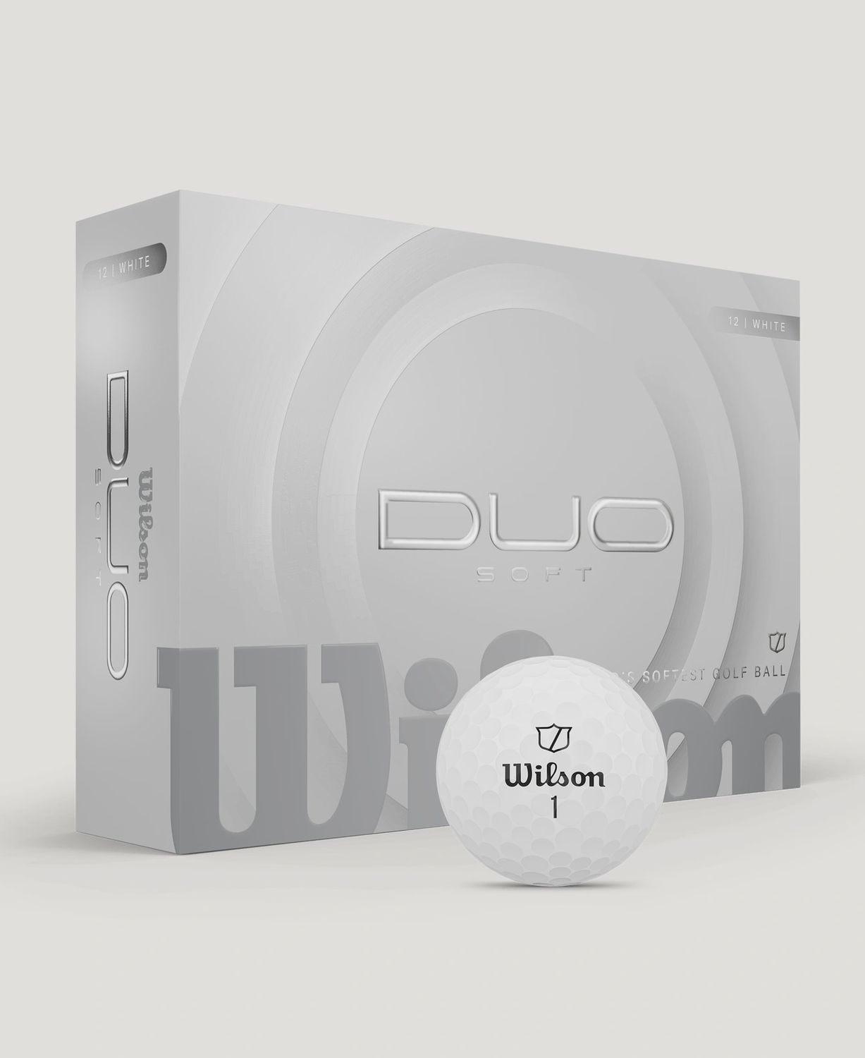 WILSON DUO SOFT WHITE GOLF BALL DOZEN