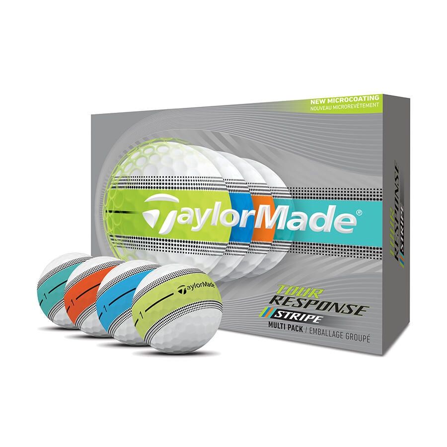 TAYLORMADE TOUR RESPONSE STRIPE MULTI GOLF BALL DOZEN