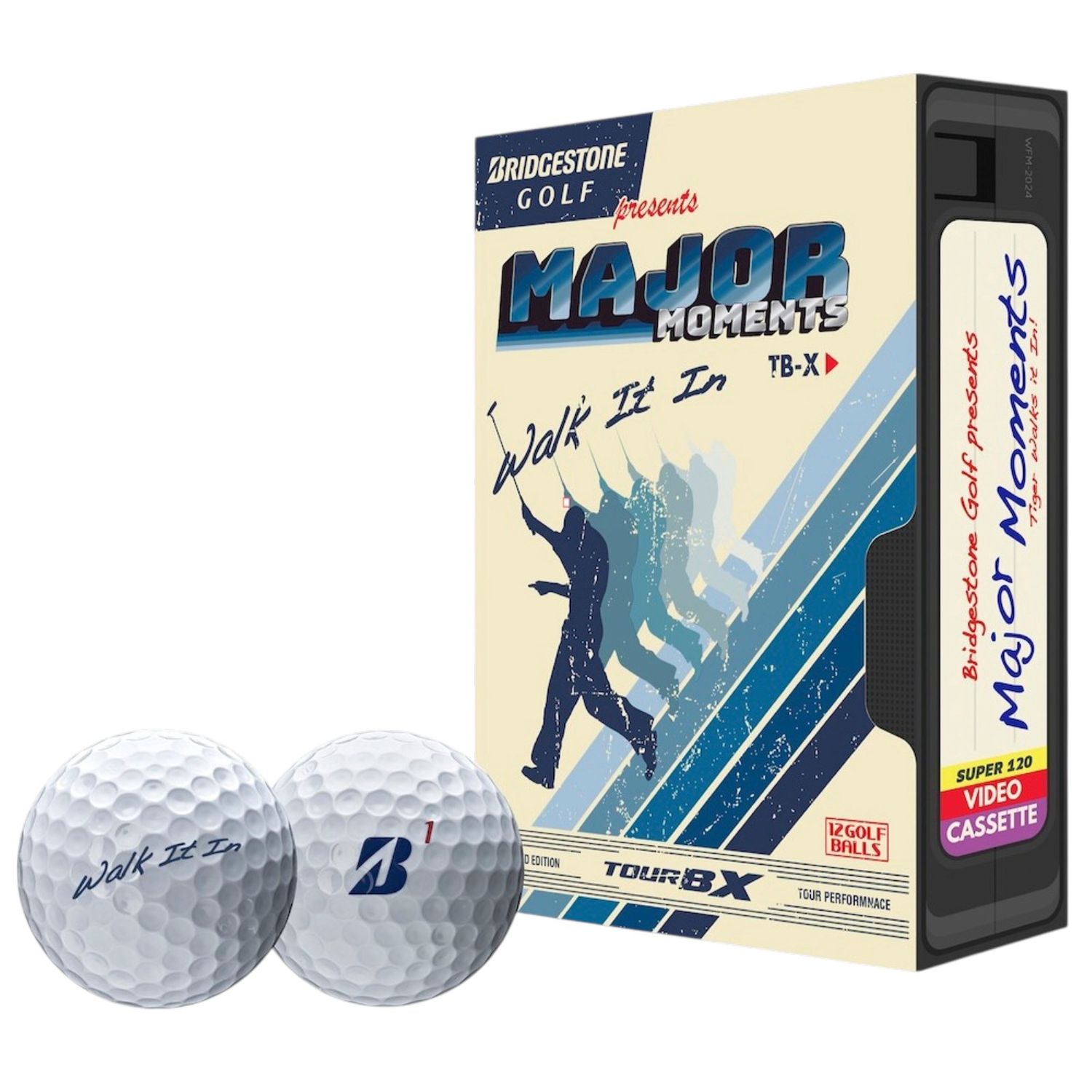BRIDGESTONE 2026 TOUR B X GOLF BALL DOZEN WALK IT IN EDITION