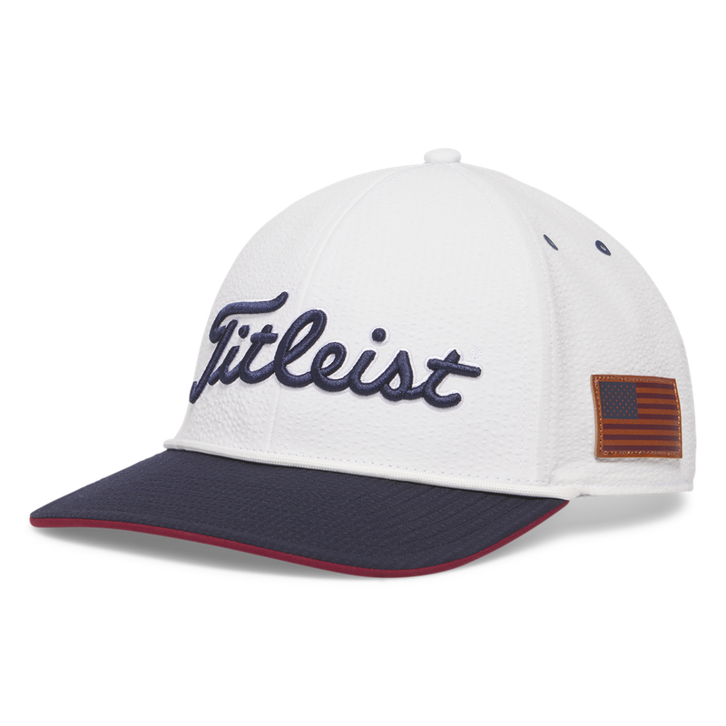 TITLEIST PLAYERS SEERSUCKER STARS AND STRIPES HAT