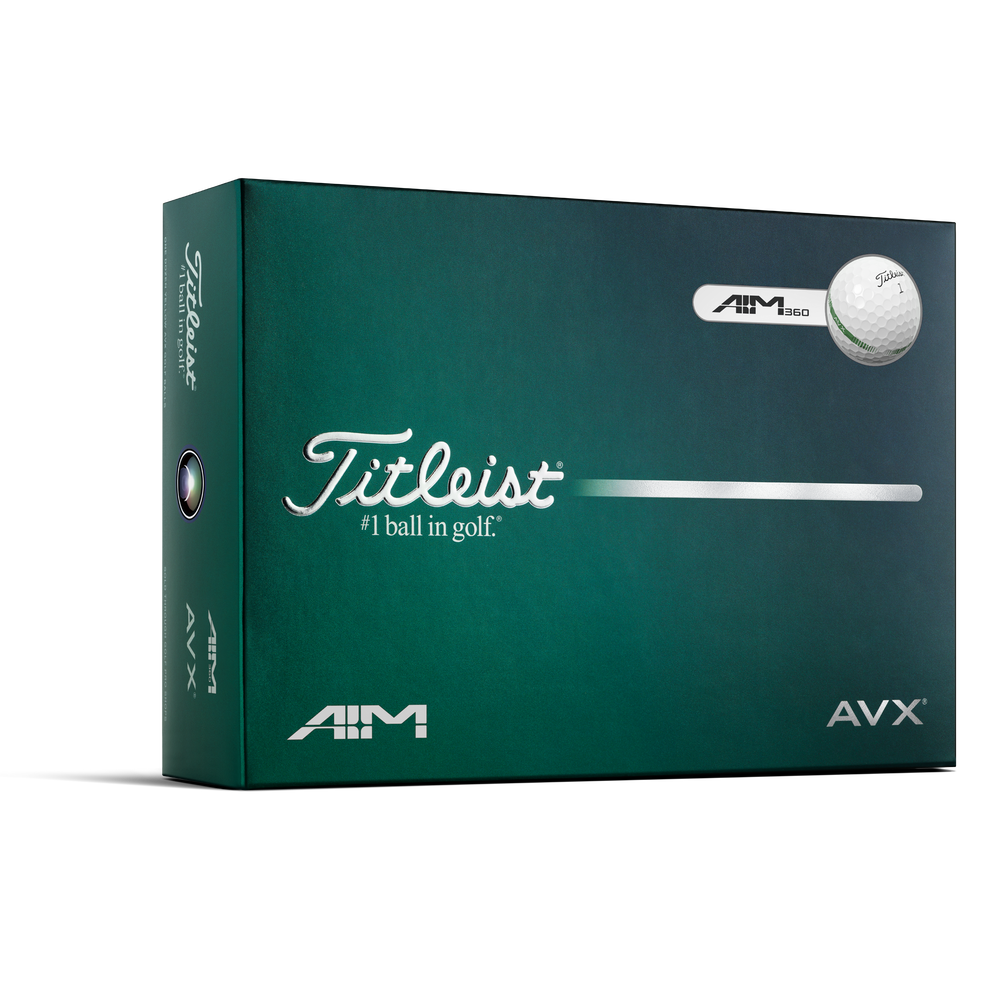 TITLEIST AVX AIM 360 WHITE GOLF BALL DOZEN