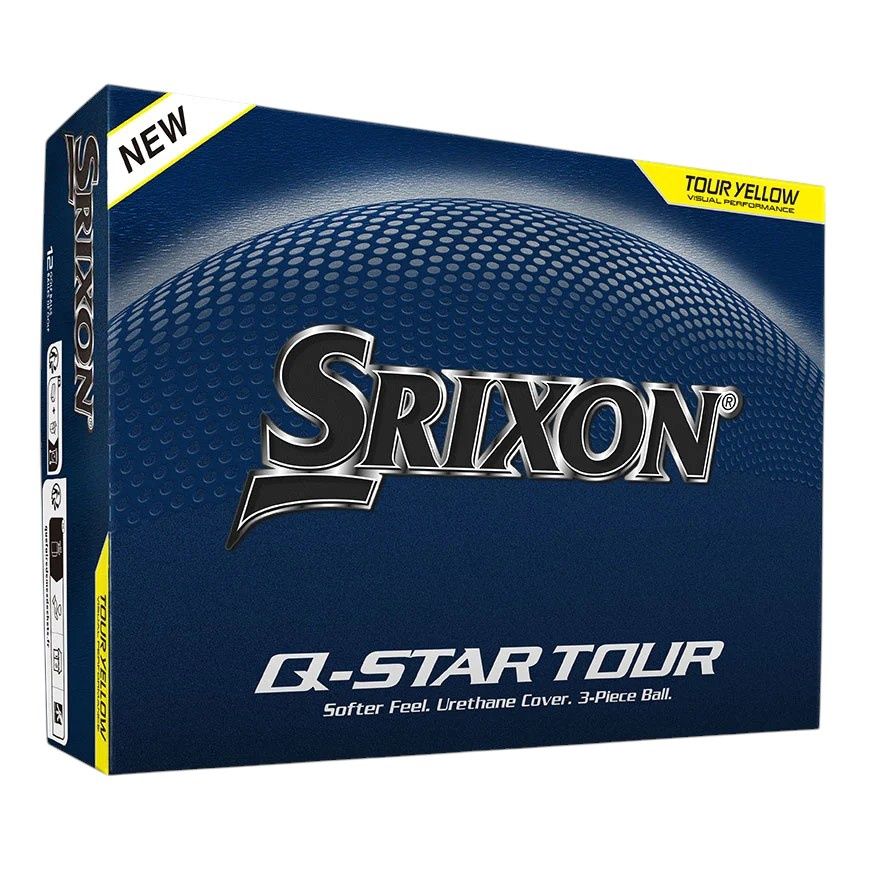 SRIXON Q STAR TOUR 6 PURE TOUR YELLOW GOLF BALL DOZEN