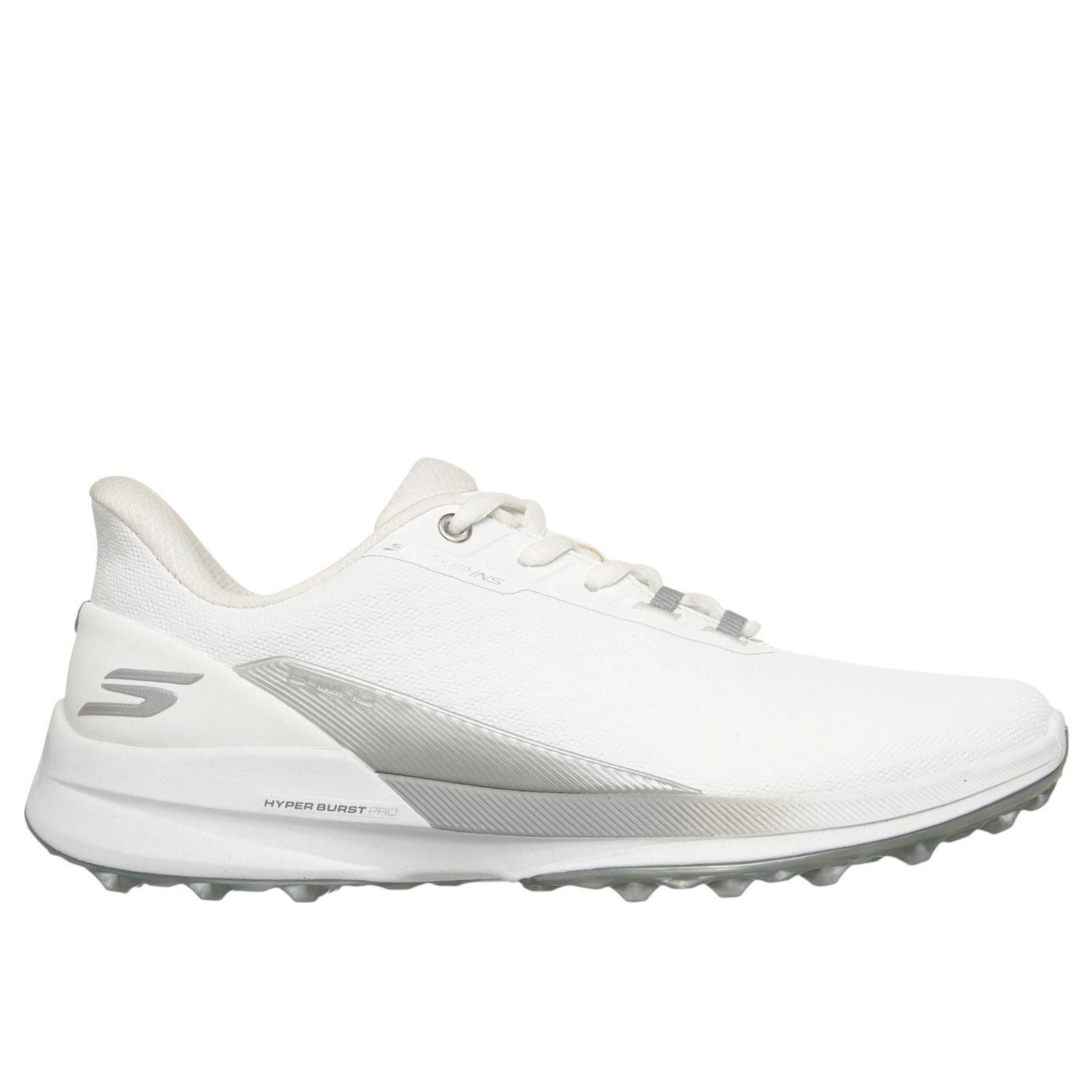 SKECHERS SLIP-INS WOMENS PURE SI GOLF SHOE WHITE/SILVER