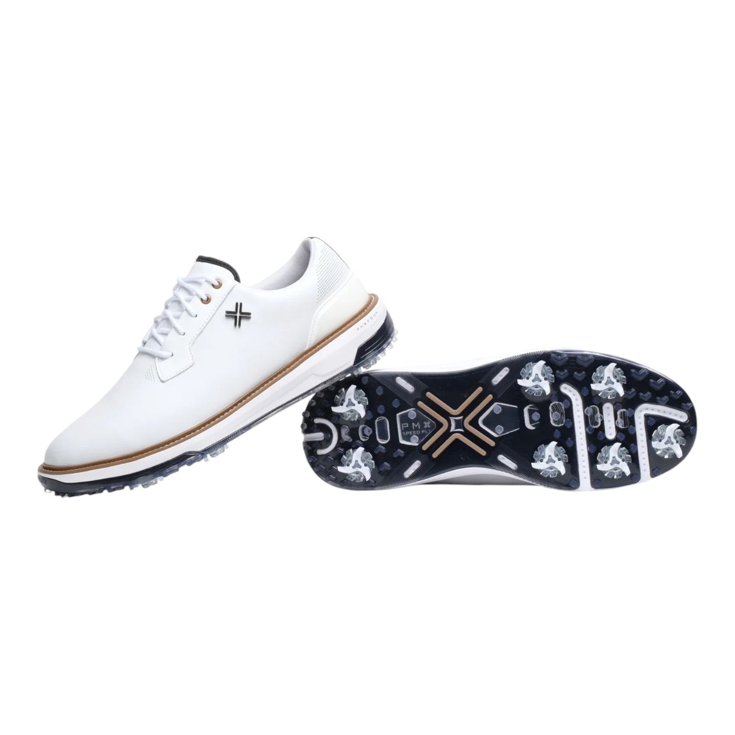 PAYNTR RESERVE CLASSIC TOUR GOLF SHOE WHITE/BROWN