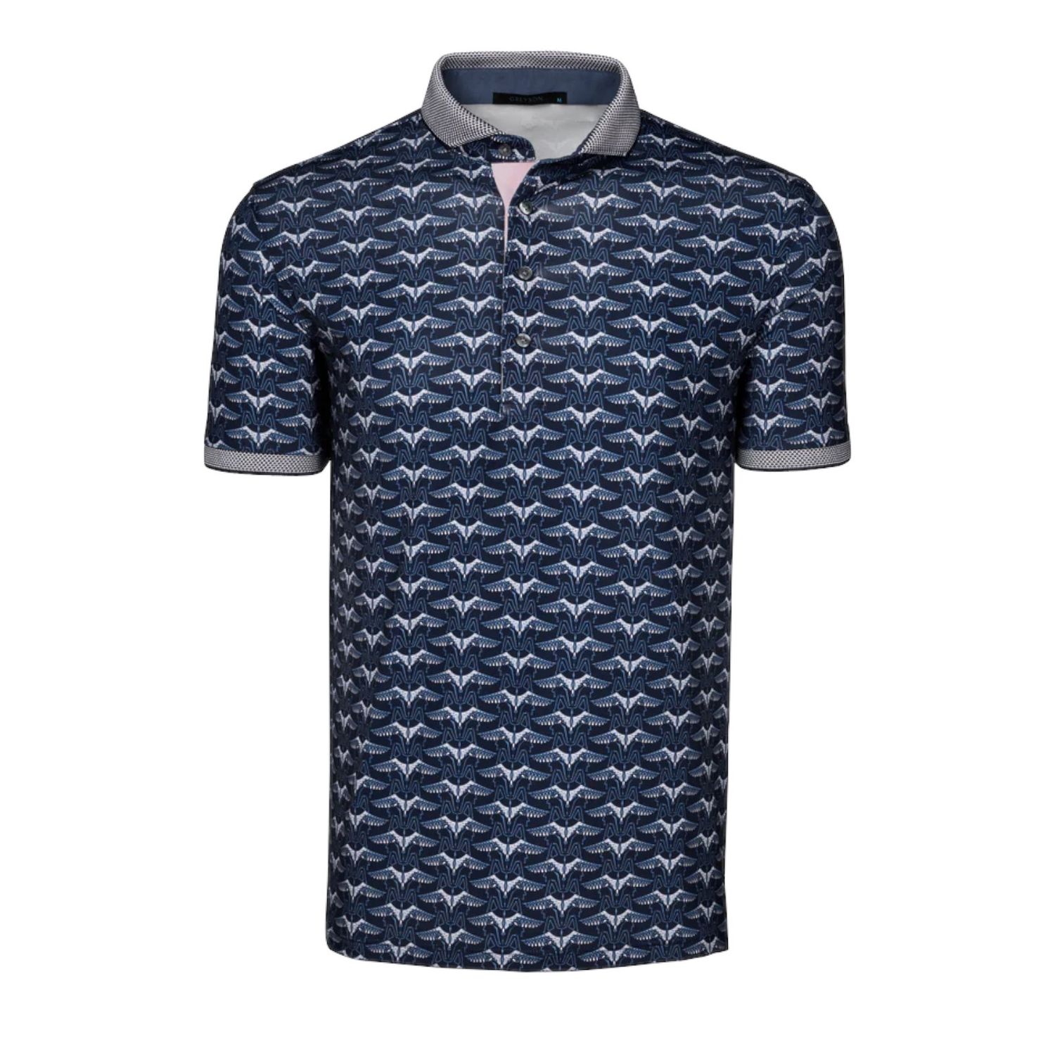 GREYSON SILVER STILT POLO MALTESE BLUE