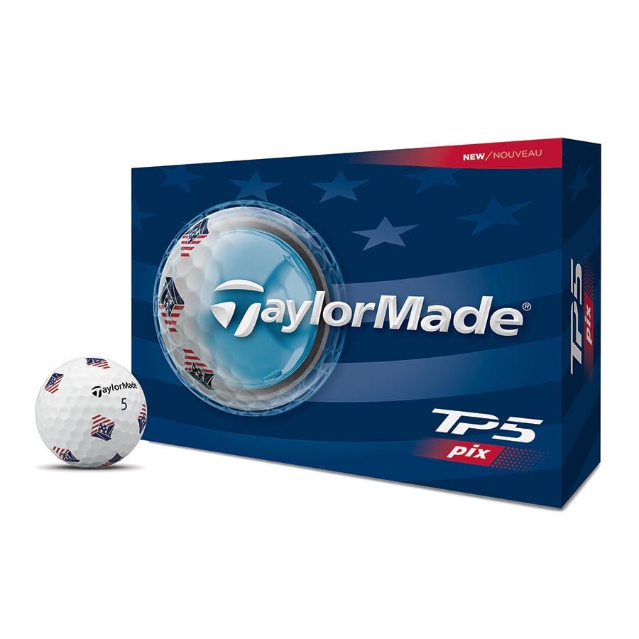 TAYLORMADE TP5 PIX USA GOLF BALL DOZEN