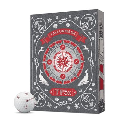TAYLORMADE TP5X SAILORS POINT PIX GOLF BALL DOZEN