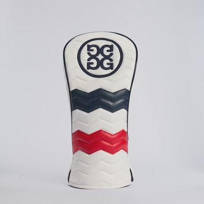 G/FORE QUILTED LEATHER DRIVER HEADCOVER RWB