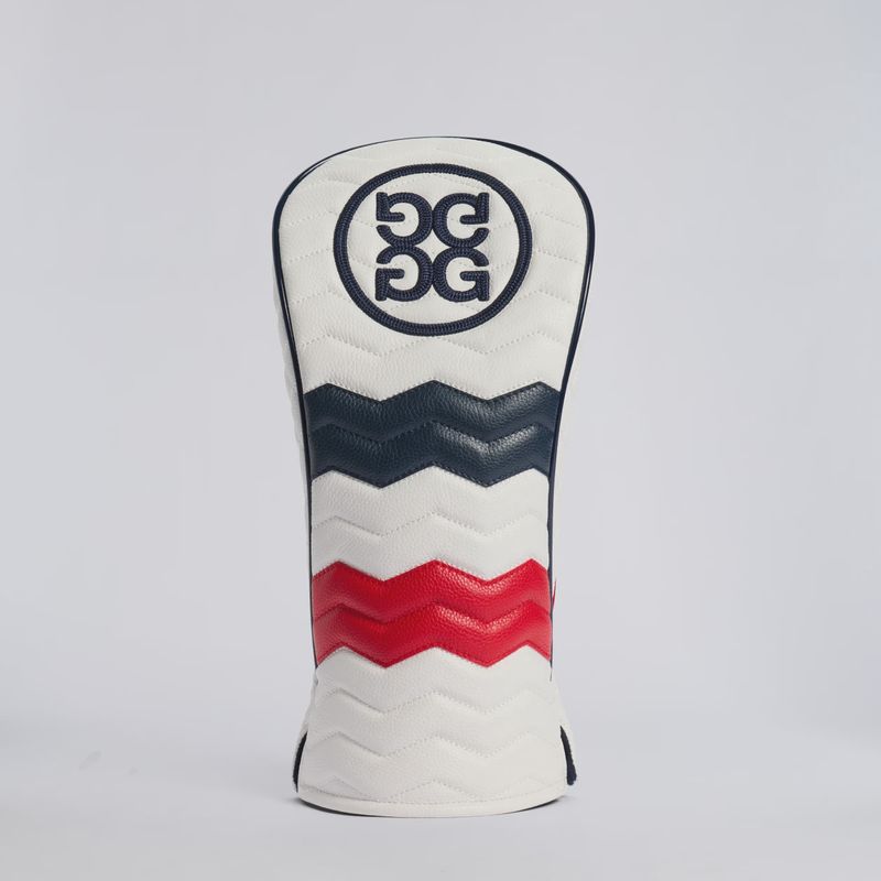 G/FORE QUILTED LEATHER DRIVER HEADCOVER RWB