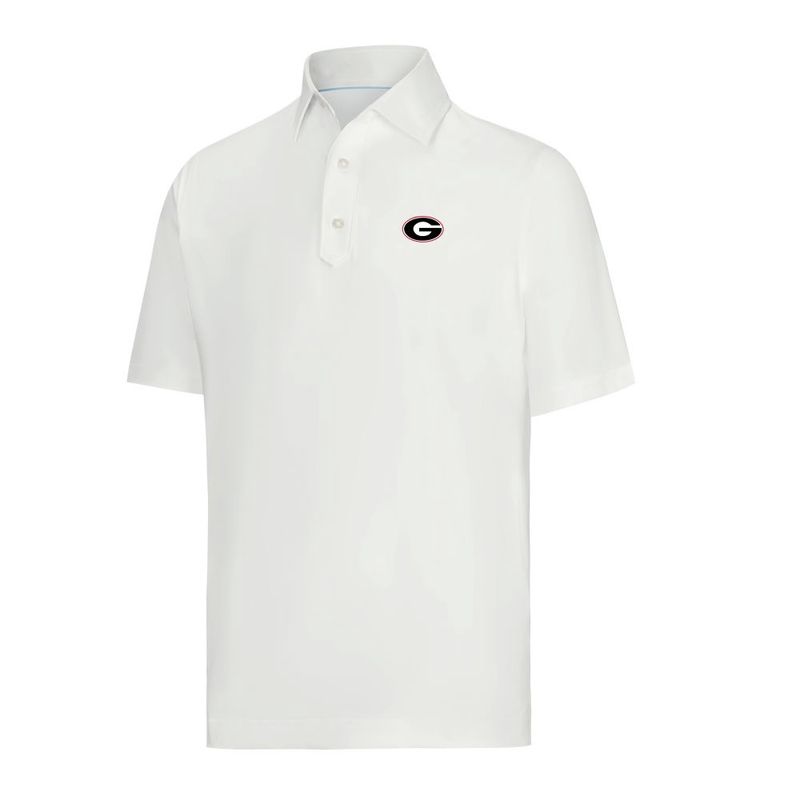 FOOTJOY GEORGIA OVAL G SOLID LISLE POLO WHITE
