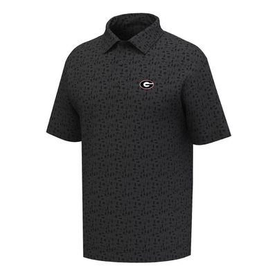 FOOTJOY GEORGIA OVAL G TAILGATE POLO CHARCOAL/BLACK