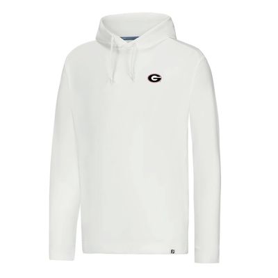 FOOTJOY GEORGIA OVAL G LIGHTWEIGHT HOODIE WHITE