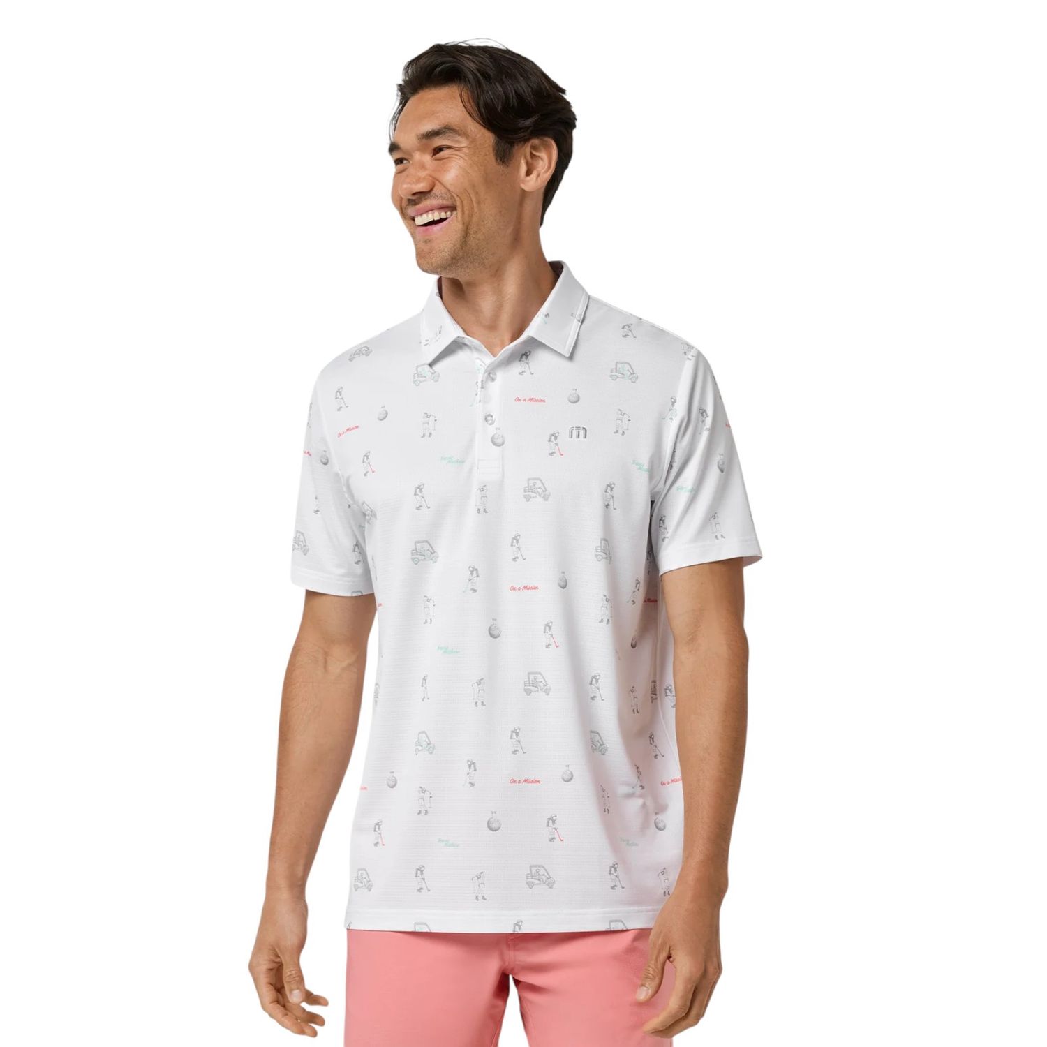 TRAVISMATHEW ON A MISSION POLO WHITE
