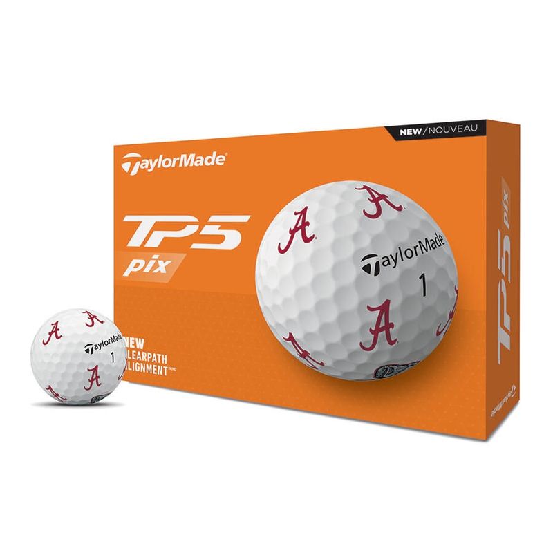 TAYLORMADE TP5 PIX COLLEGIATE GOLF BALL DOZEN