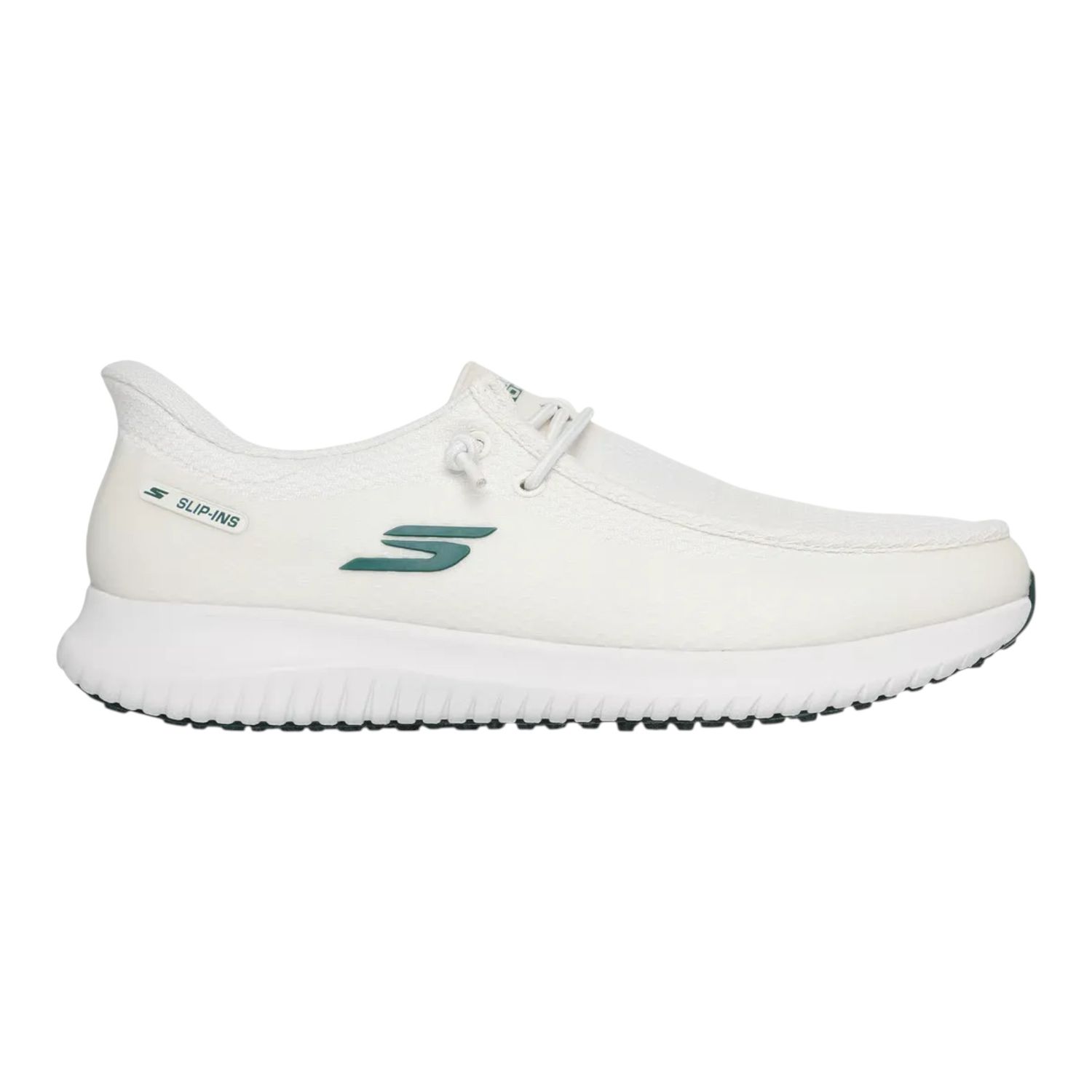 SKECHERS MENS SLIP-IN GO GOLF FLIGHT MOC GOLF SHOE OFF WHITE