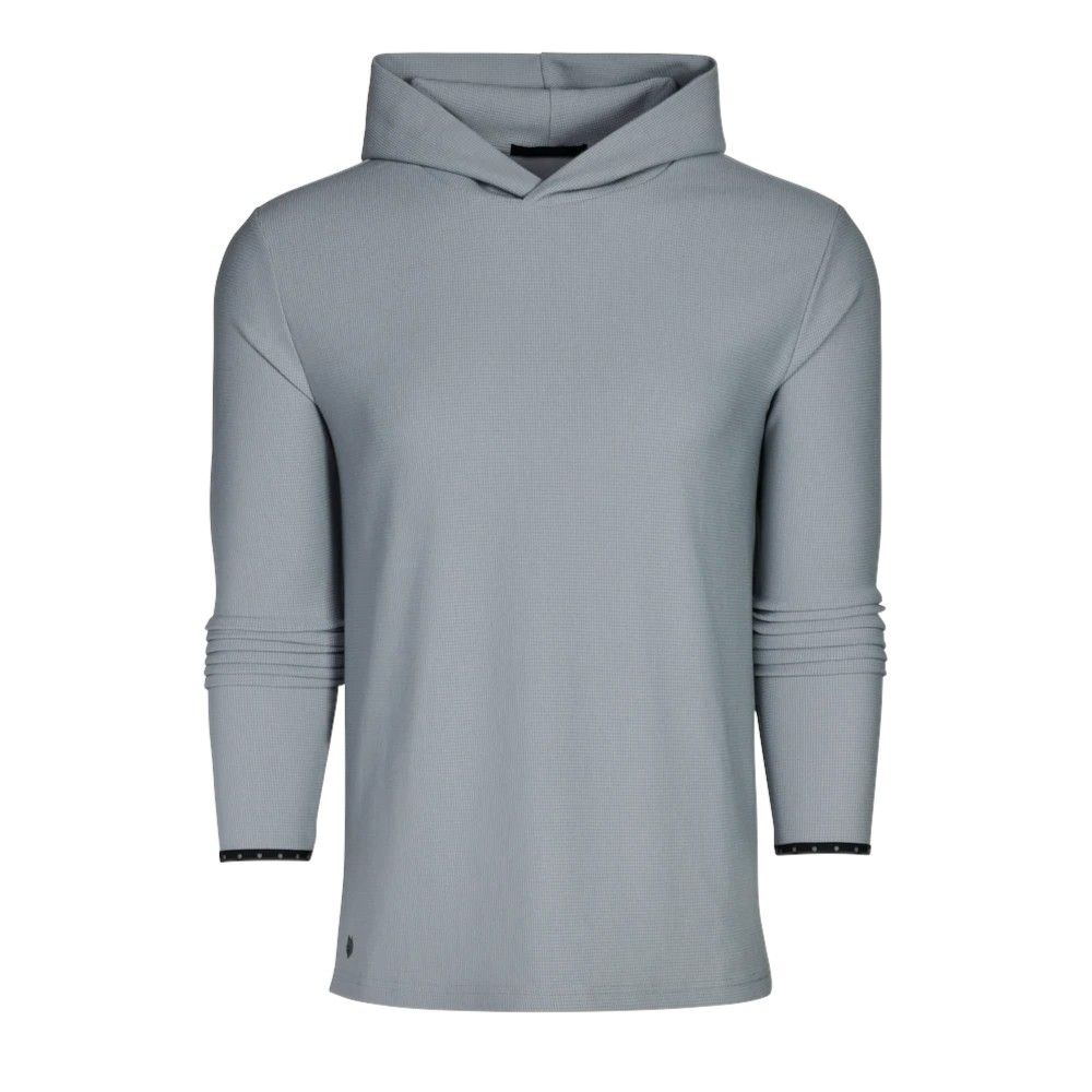 GREYSON TRAVERSE WAFFLE HOODIE PACIFIC FOG