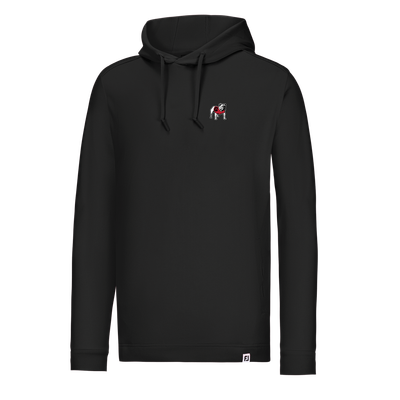 FOOTJOY GEORGIA UGA STANDING BULLDOG LIGHTWEIGHT HOODIE BLACK